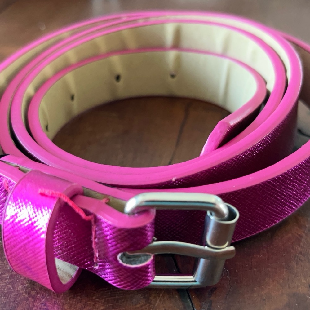 Torrid Women’s Pink Metallic Skinny Belt - Stylish Everyday Accessory Size 0/00